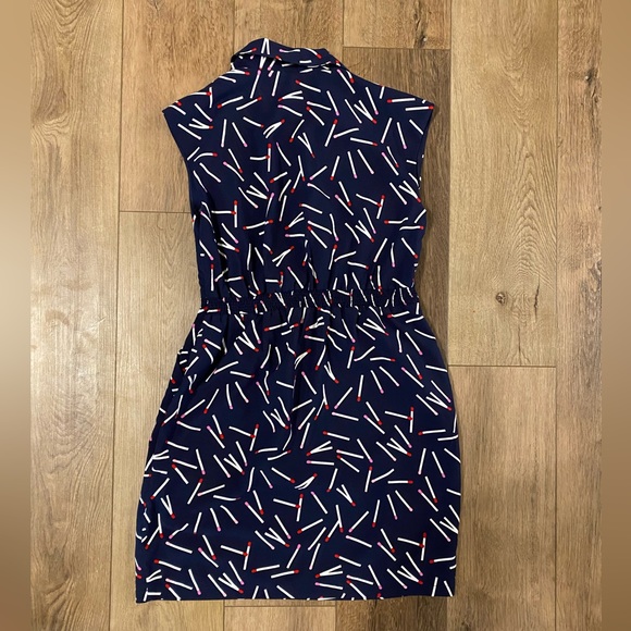 Molly Bracken Medium Navy Printed Dress - Picture 8 of 12